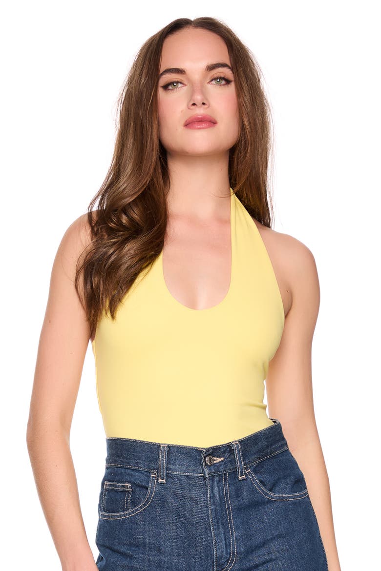 The Halter Tank, Alternate, color, LEMON ZEST