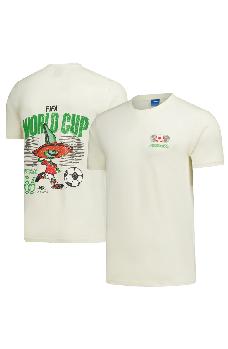 Peace Collective Unisex Peace Collective Cream Mexico National Team FIFA World Cup Mexico 1986 Heavyweight T-Shirt, Main, color, Cream