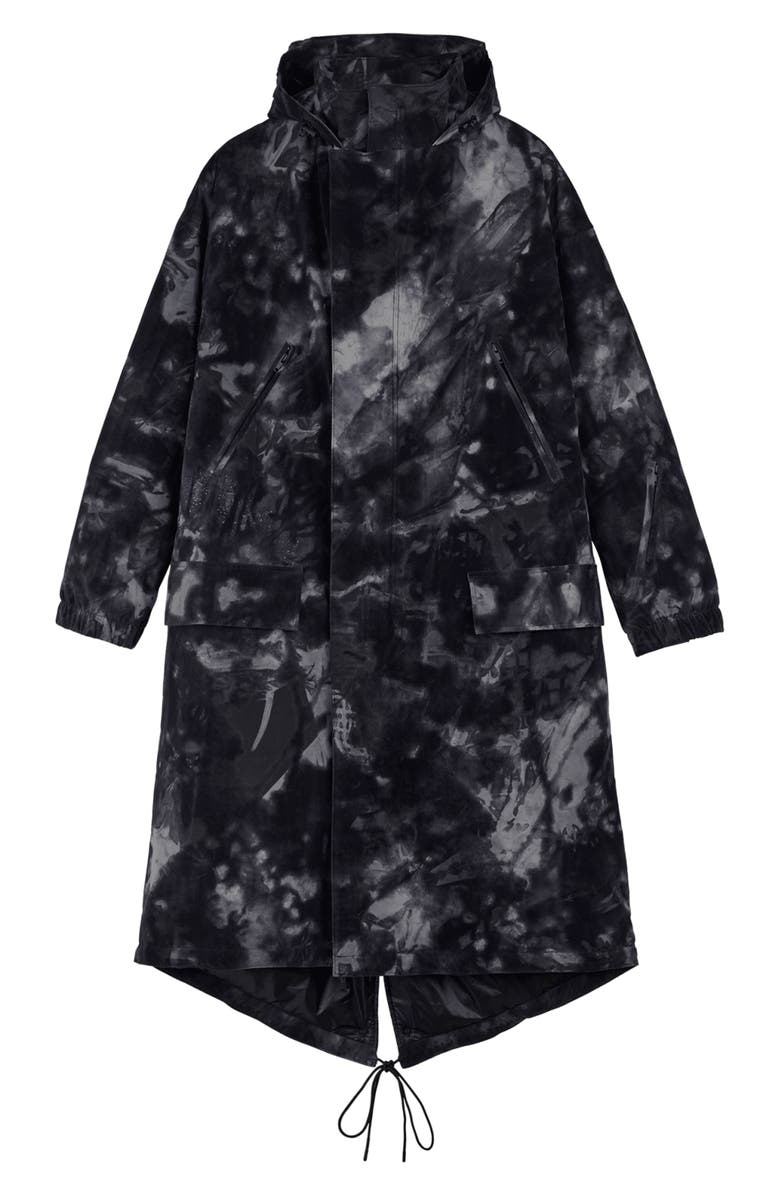 Y-3 Allover Print Padded Parka, Alternate, color,