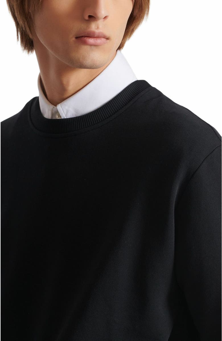 Balmain Small Balmain Stamp Printed Sweatshirt, Alternate, color, Black