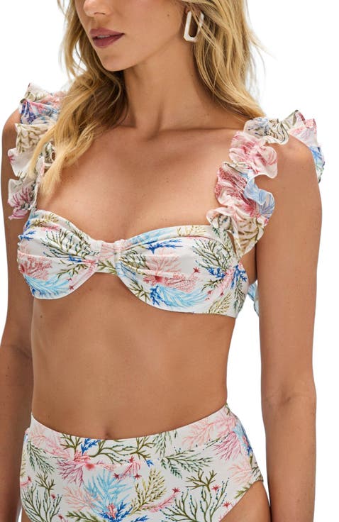 Seaweed Flutter Bikini Top