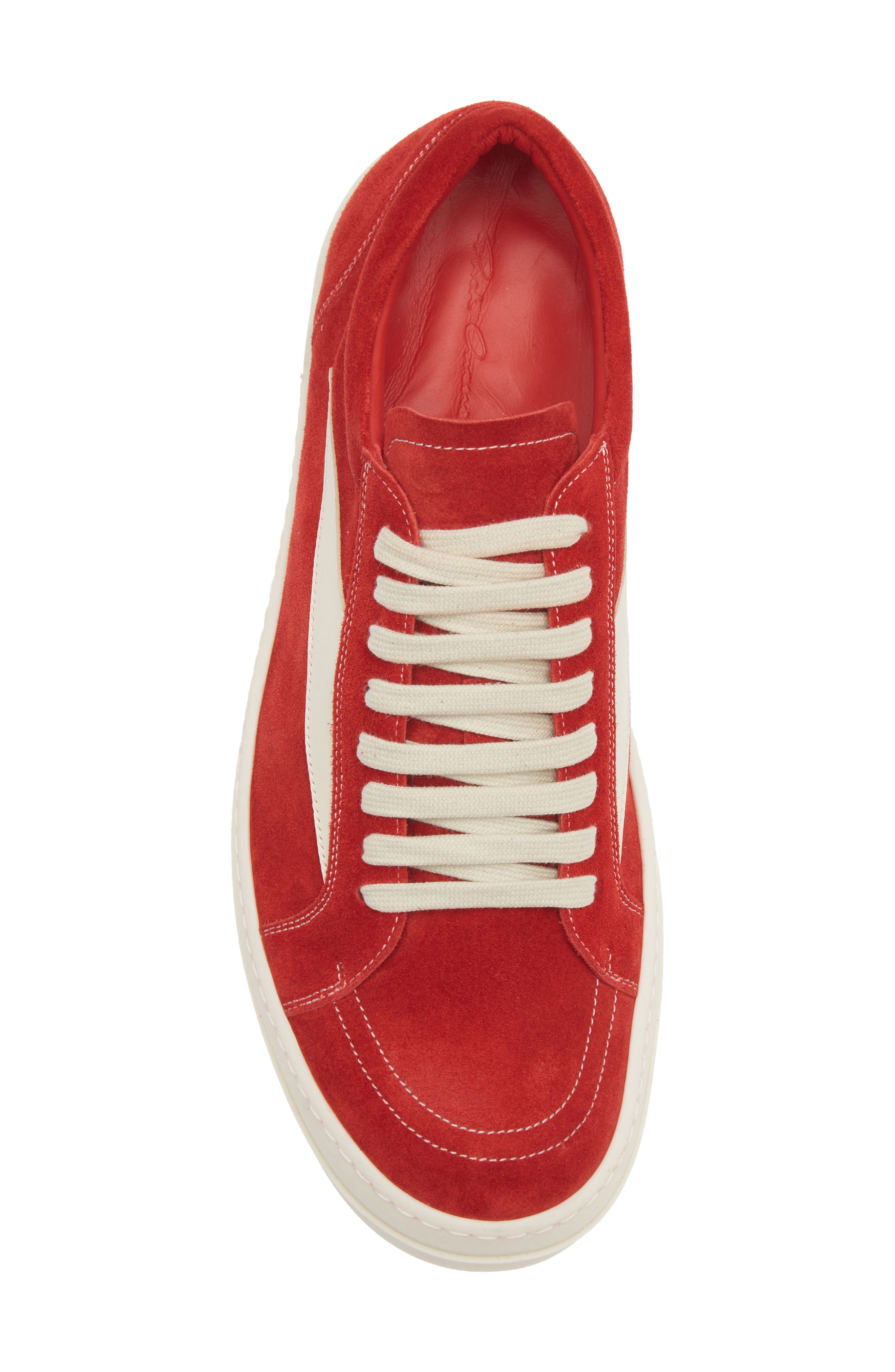 Rick Owens Vintage Sneaker, Alternate, color, Carnelian/ Milk/ Milk