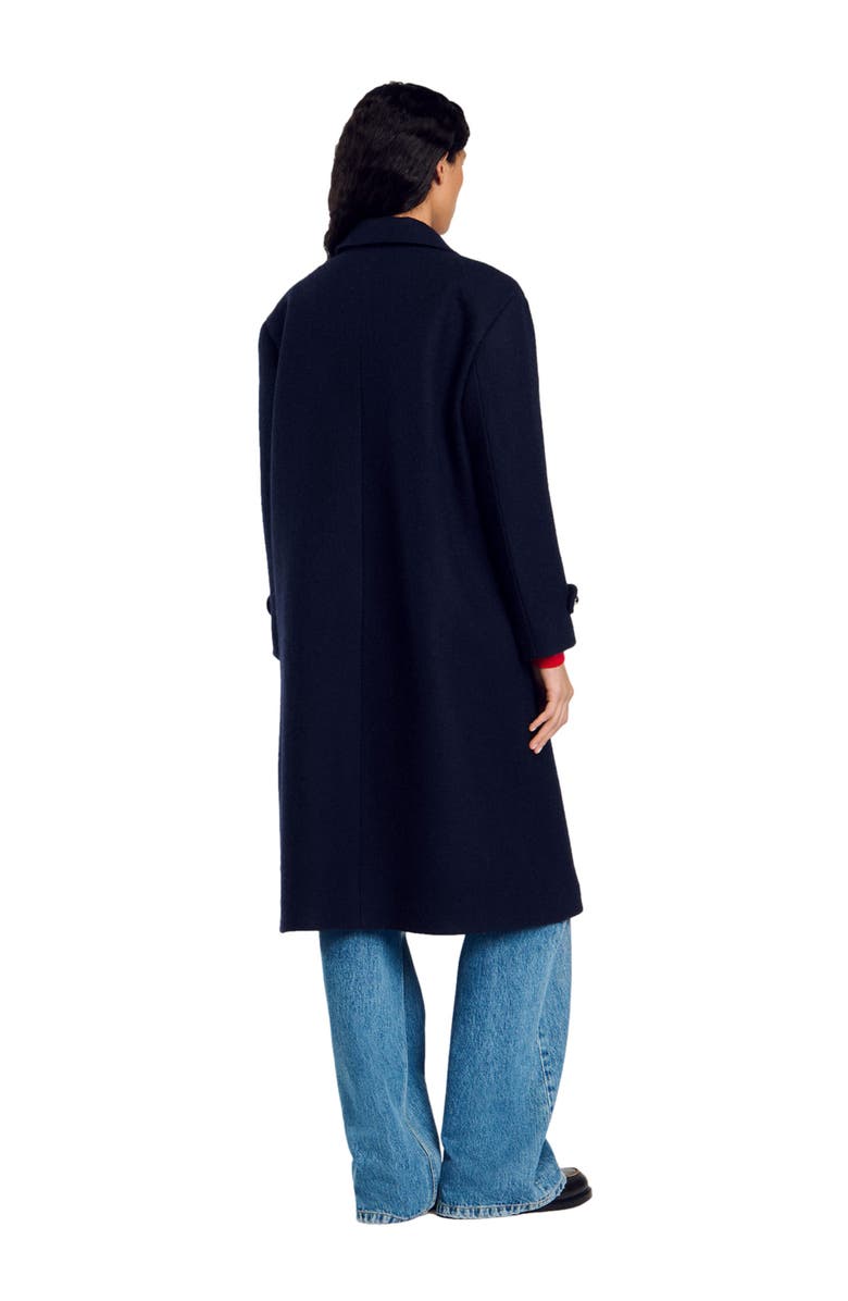 SANDRO Long oversized coat, Alternate, color, 