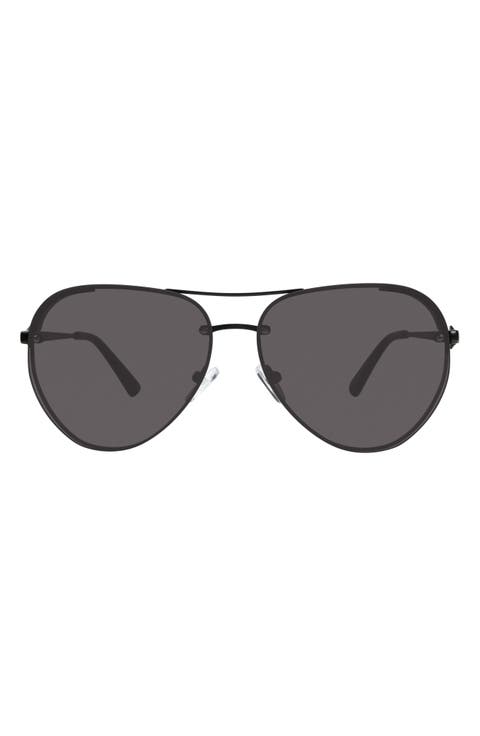 60mm Gradient Aviator Sunglasses