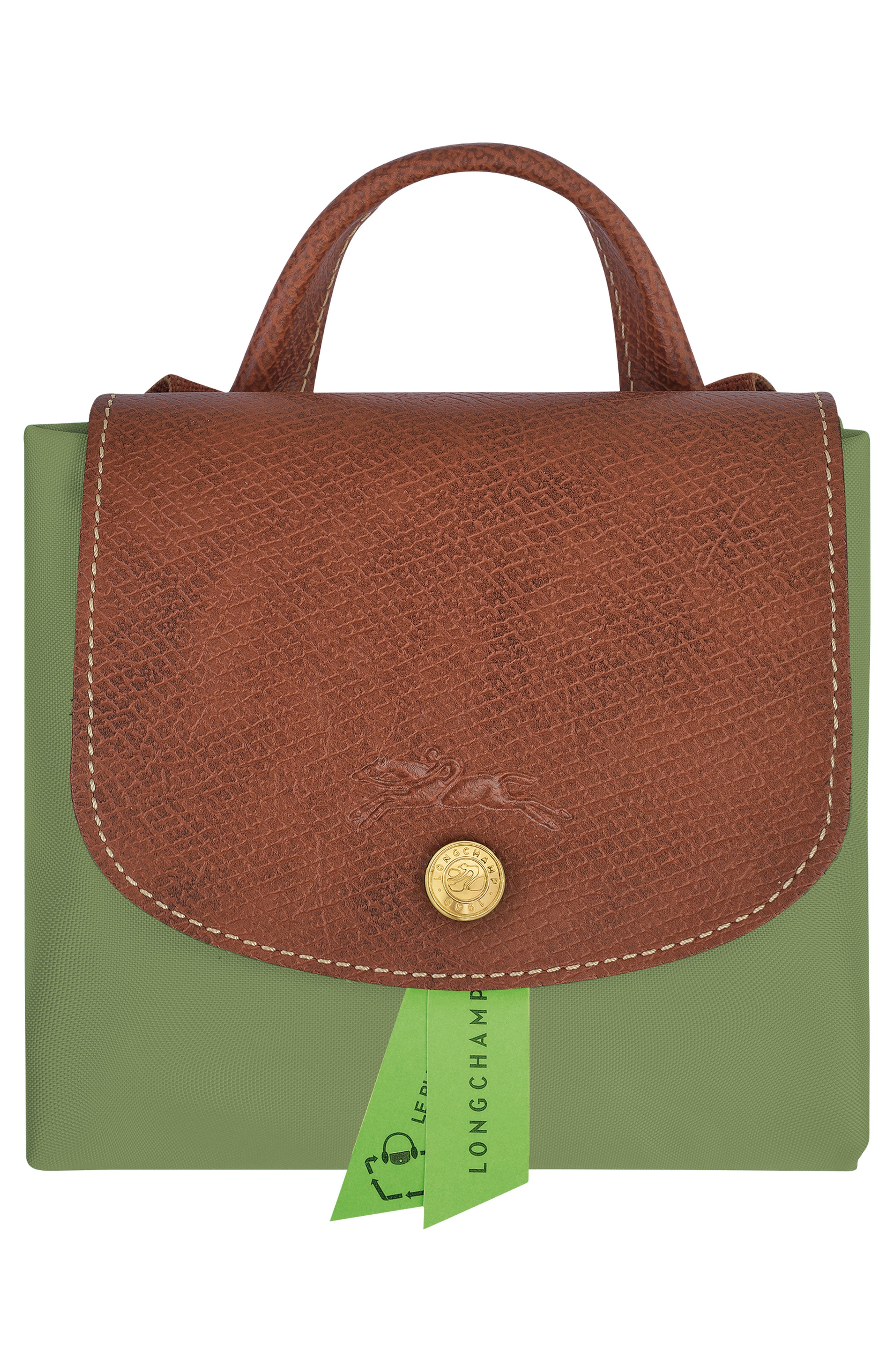 Longchamp Le Pliage Nylon Canvas Backpack, Alternate, color, Lichen