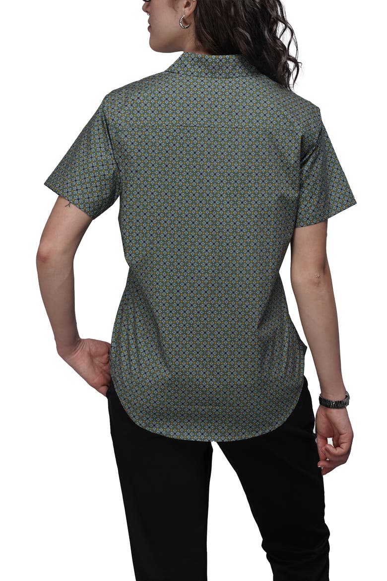 The Essential Oxford Button Up, Alternate, color, MOSAIC DARK TEAL
