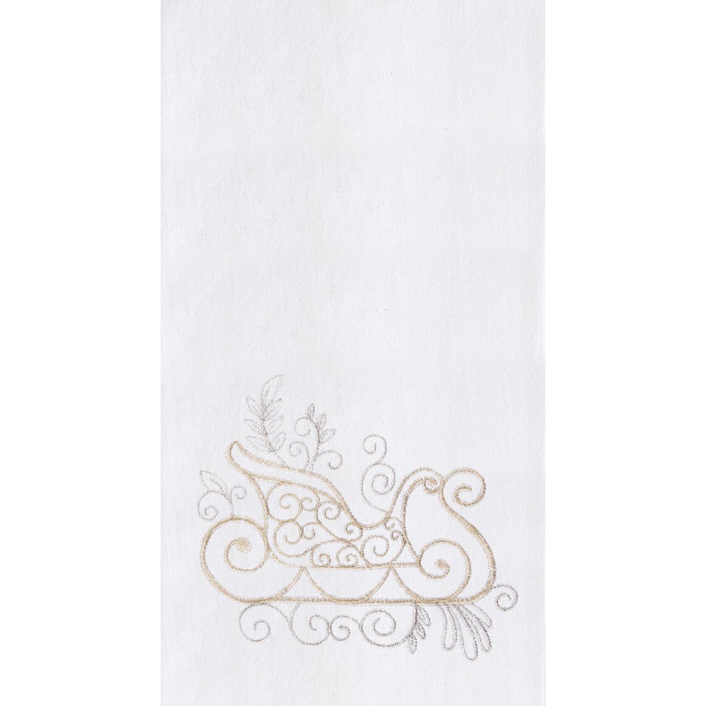 C & F Home C&f Home Champagne Sleigh Towel In White
