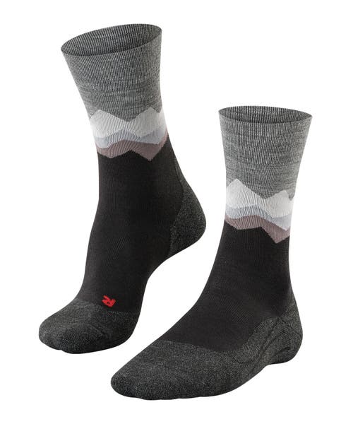 Falke Tk2 Explore Crest Hiking Socks In Black