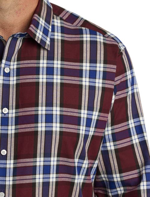 Untuckit Fit By Dxl Untuckit Larson Sport Shirt In Red