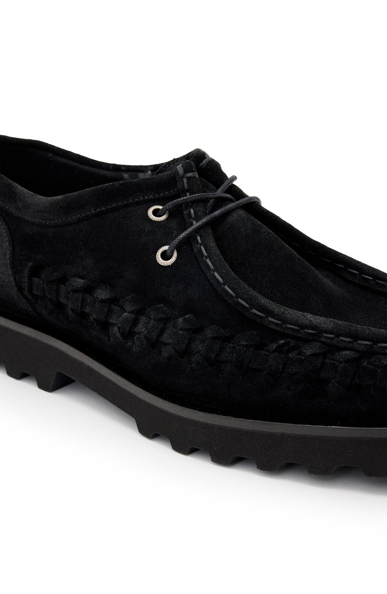 AllSaints Skiff Boat Shoe, Alternate, color, Black