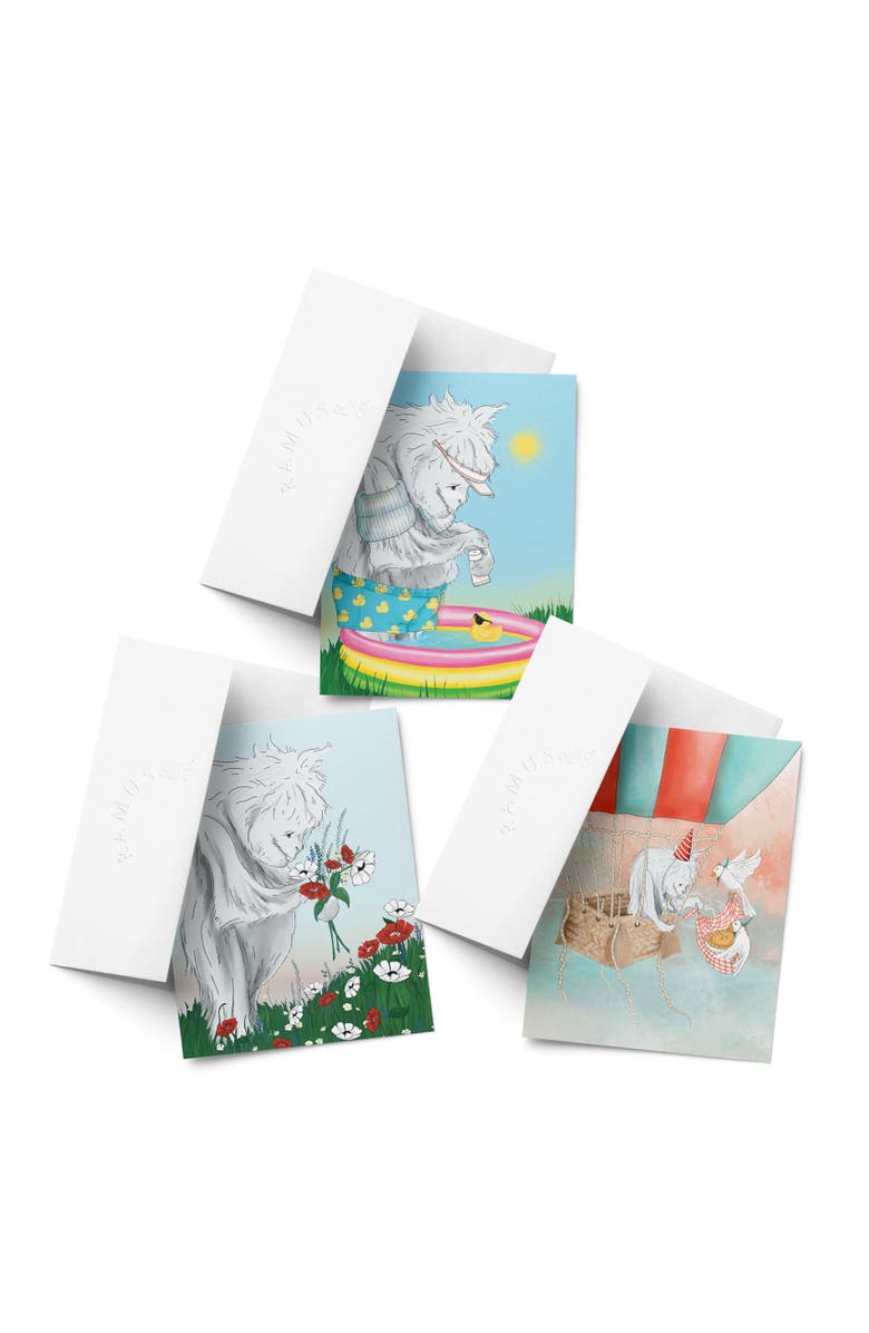 Ramus & Co Everyday Greeting Card Pack (3ct) "Yeti, Yeti, Yeti", Main, color, Multi-Pack