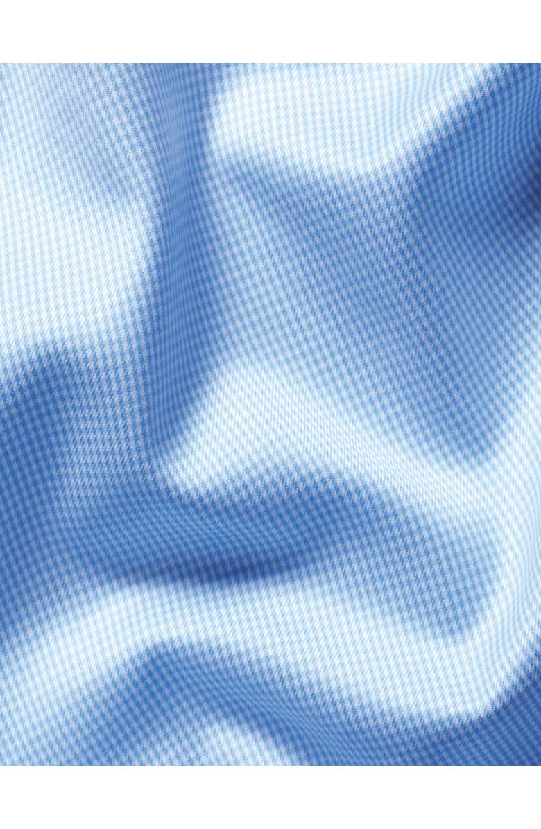 Charles Tyrwhitt Non-Iron Puppytooth Cutaway Collar Shirt, Alternate, color, Light Blue