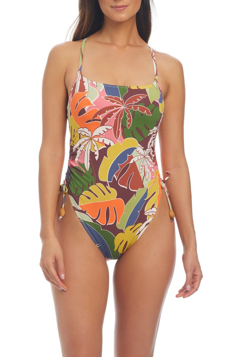 BLEU by Rod Beattie Scoop Neck Floating Underwire One-Piece Swimsuit, Main, color, 
