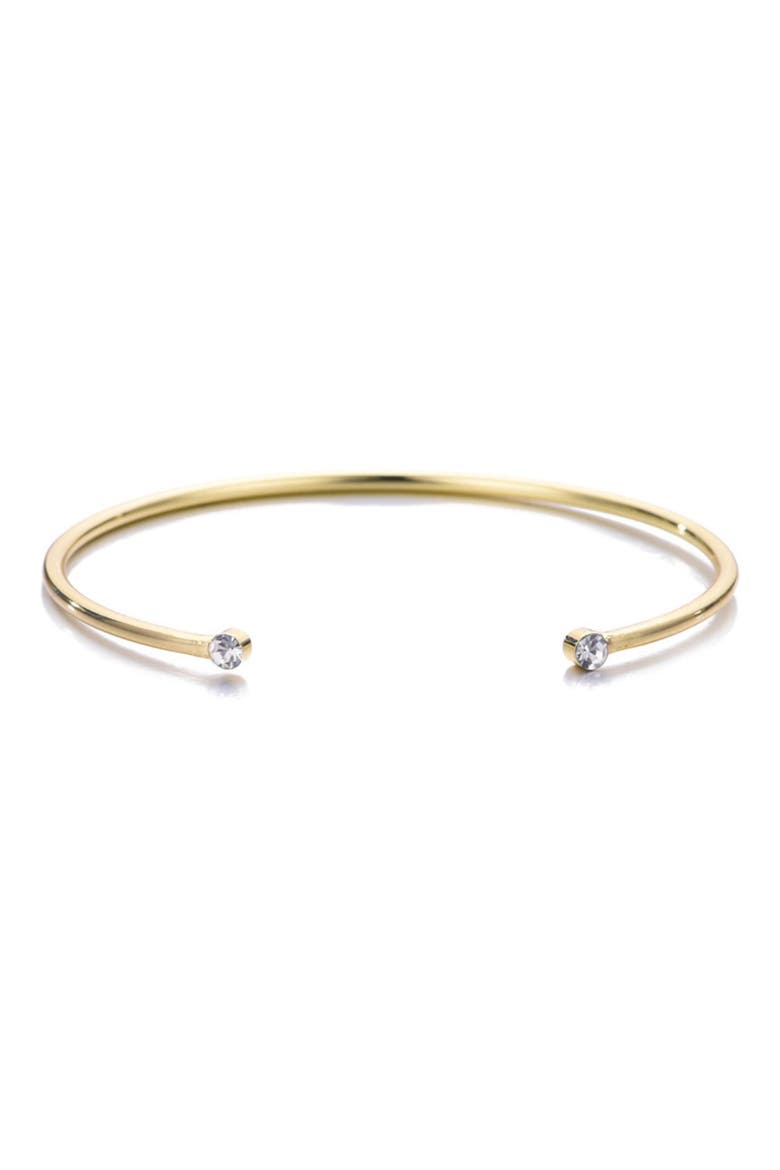 Set of 3 Crystal & Faux Pearl Bracelets, Alternate, color, GOLD