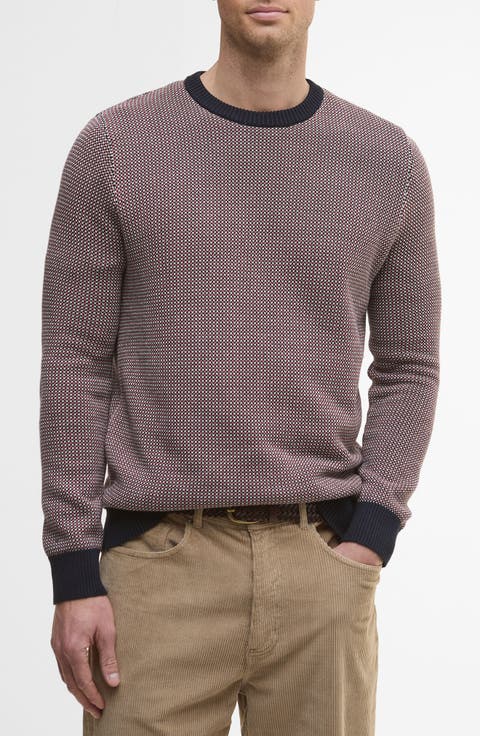 Wells Bird's Eye Cotton Sweater