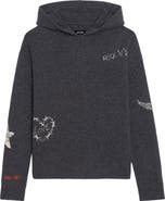 Zadig & Voltaire Markyz Embroidered Cashmere Hoodie