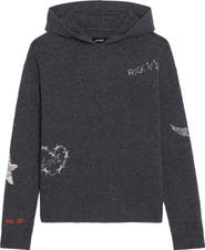 Zadig & Voltaire Markyz Embroidered Cashmere Hoodie
