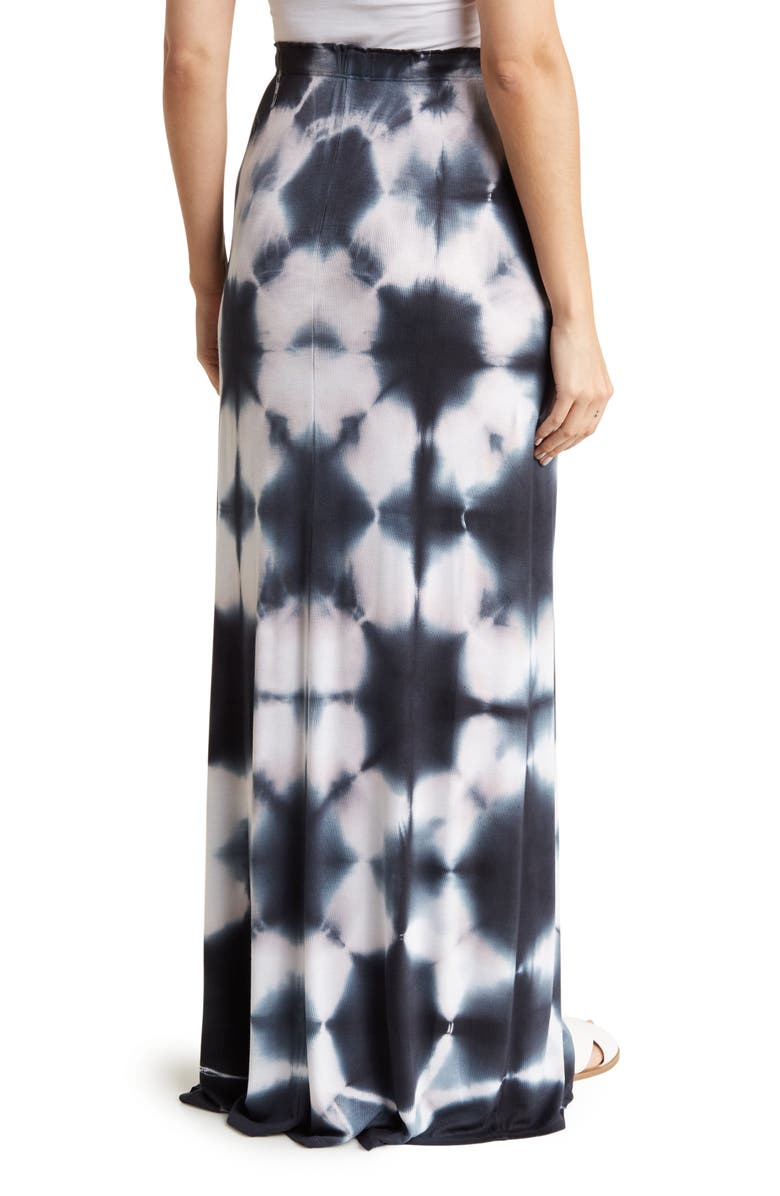 GO COUTURE Tie Dye Slit Maxi Skirt, Alternate, color, 