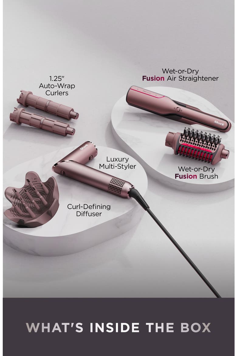 FlexFusion™ Air & Ceramic System with Air Straightener for Curly & Coily Hair, Alternate, color, COSMIC BLUSH