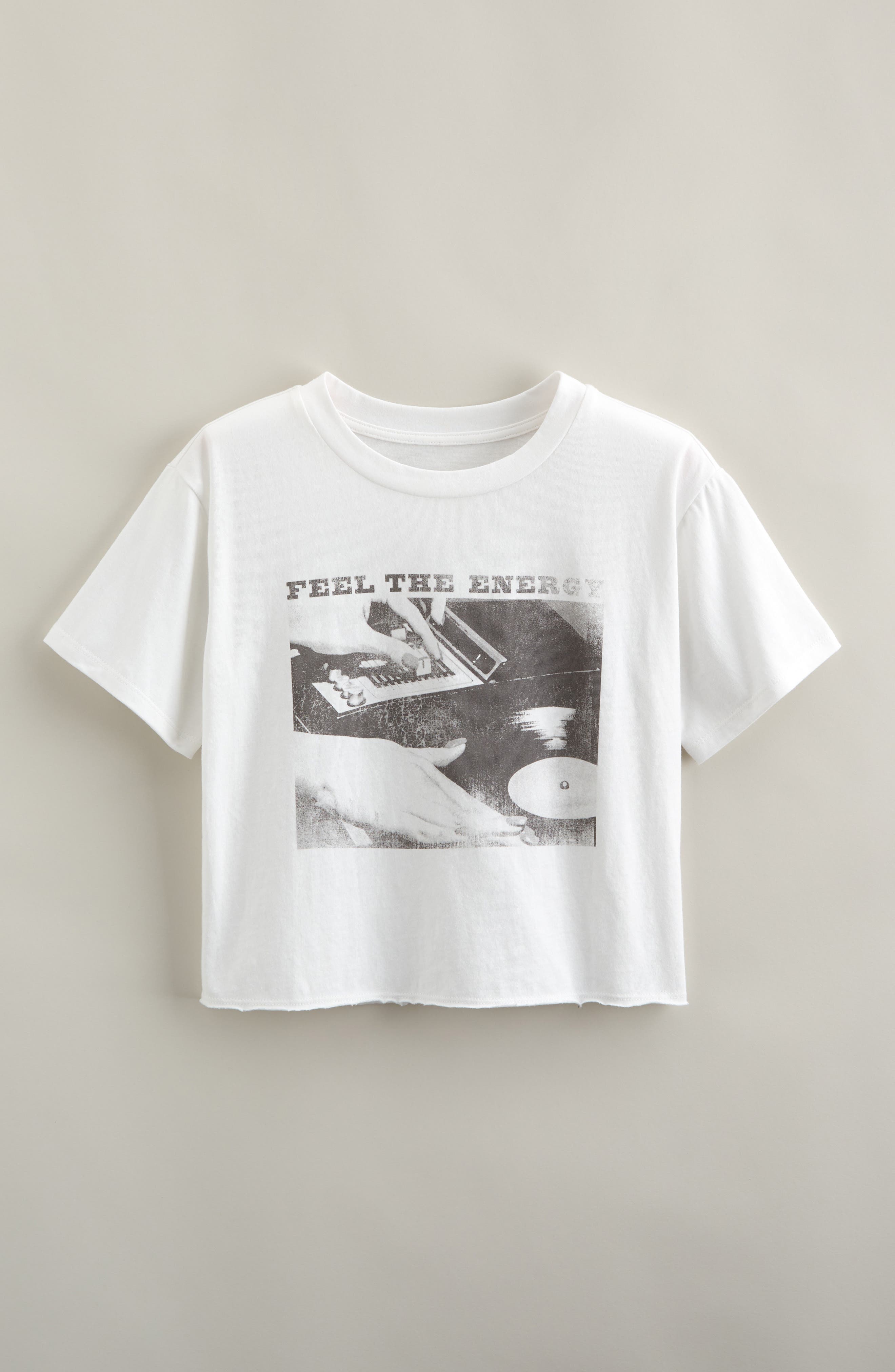 Treasure & Bond Kids' Crop Cotton Graphic T-Shirt