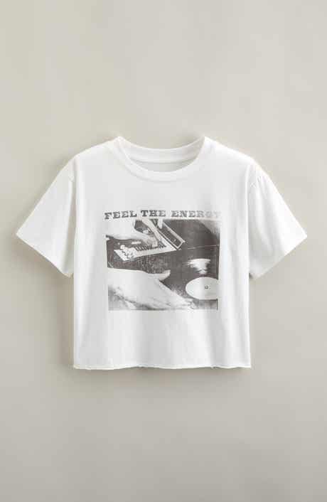 Treasure & Bond Kids' Crop Cotton Graphic T-Shirt