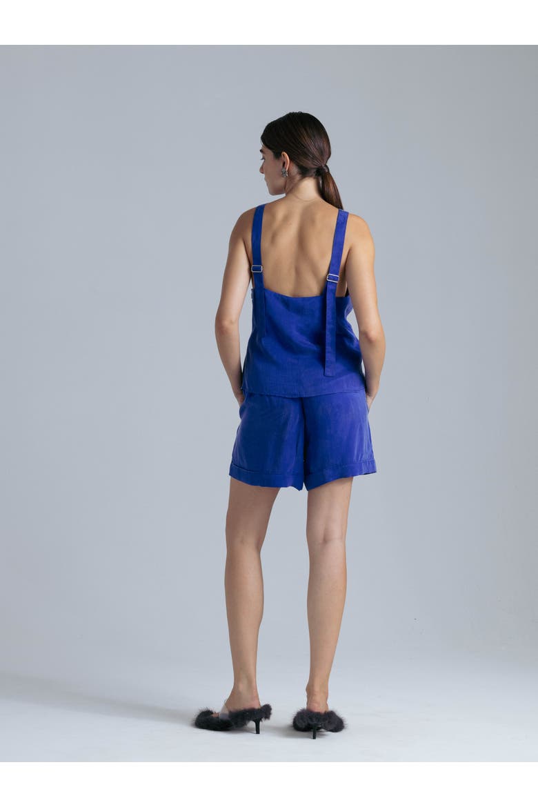 Cupro Top, Alternate, color, Blue