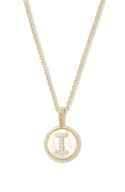 Melinda Maria Baby Love Letters Initial Pendant Necklace In Gold I