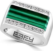EFFY Sterling Silver Malachite Ring