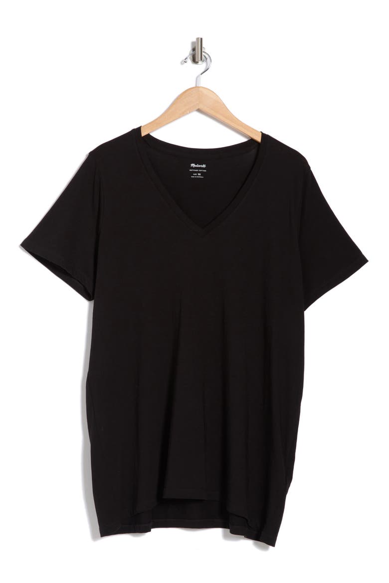 Soft Fade Cotton T-Shirt, Alternate, color, JET BLACK
