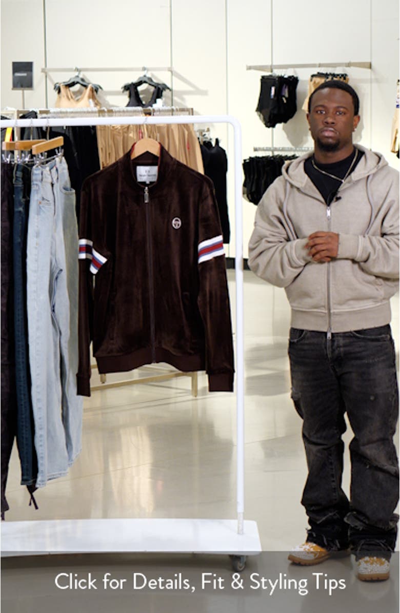 Ostuni Stretch Velour Track Jacket, sales video thumbnail