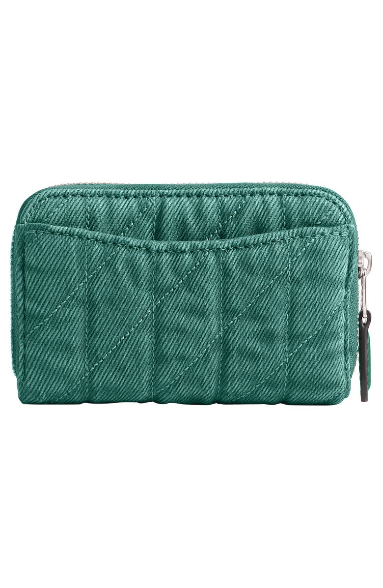 COACH Essential Quilted Denim Zip Wallet, Alternate, color, 