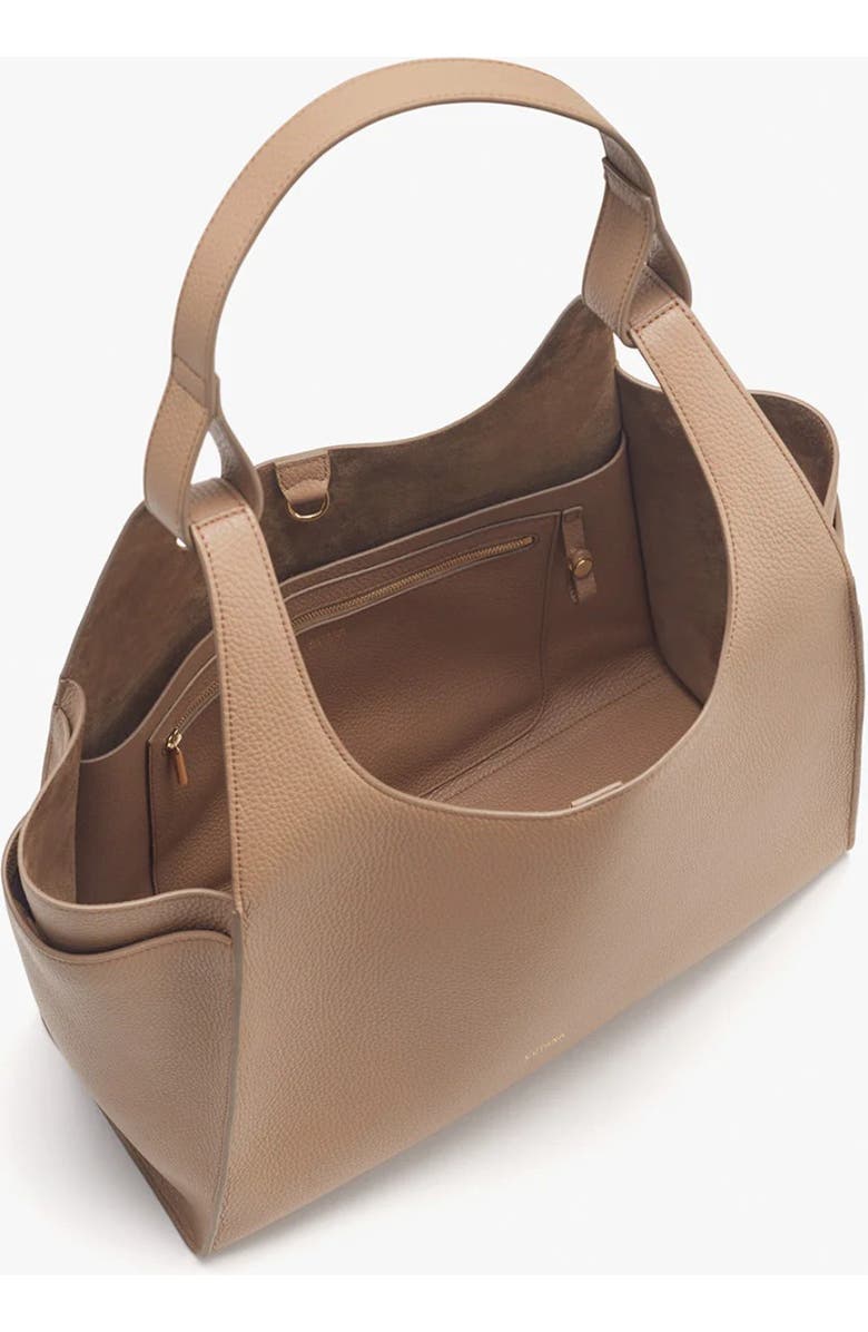 Cuyana Double Loop Satchel, Alternate, color, Cappuccino