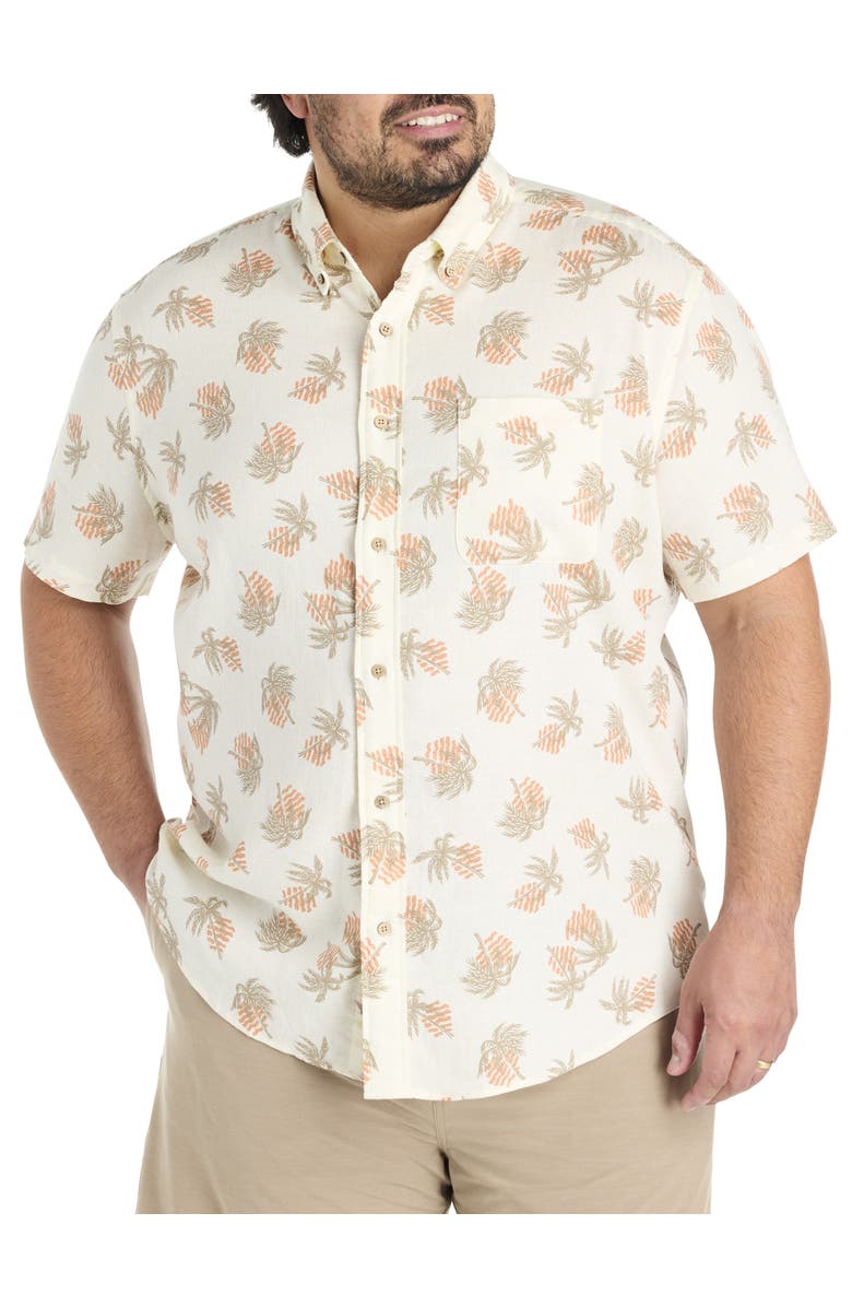Faherty Big & Tall Breeze Sport Shirt, Main, color, Palms
