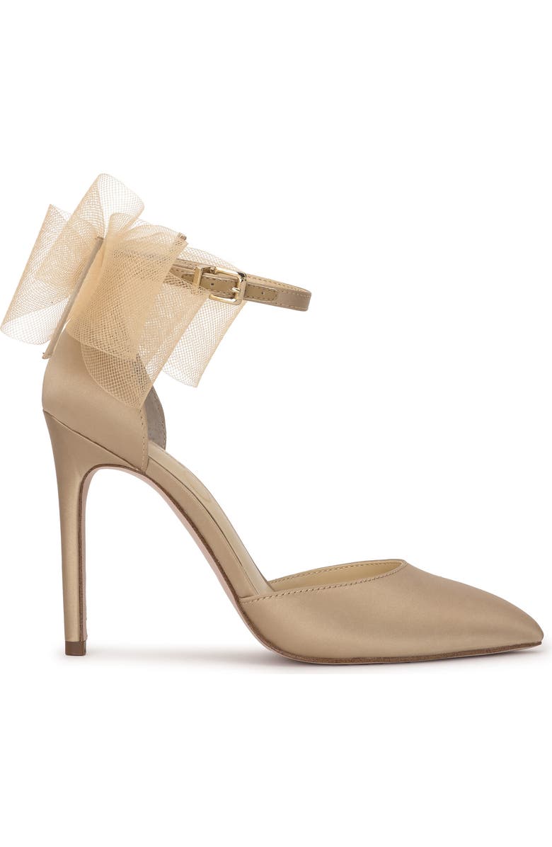 Jessica Simpson Phindies Ankle Strap Pointed Toe Pump, Alternate, color, Champagne