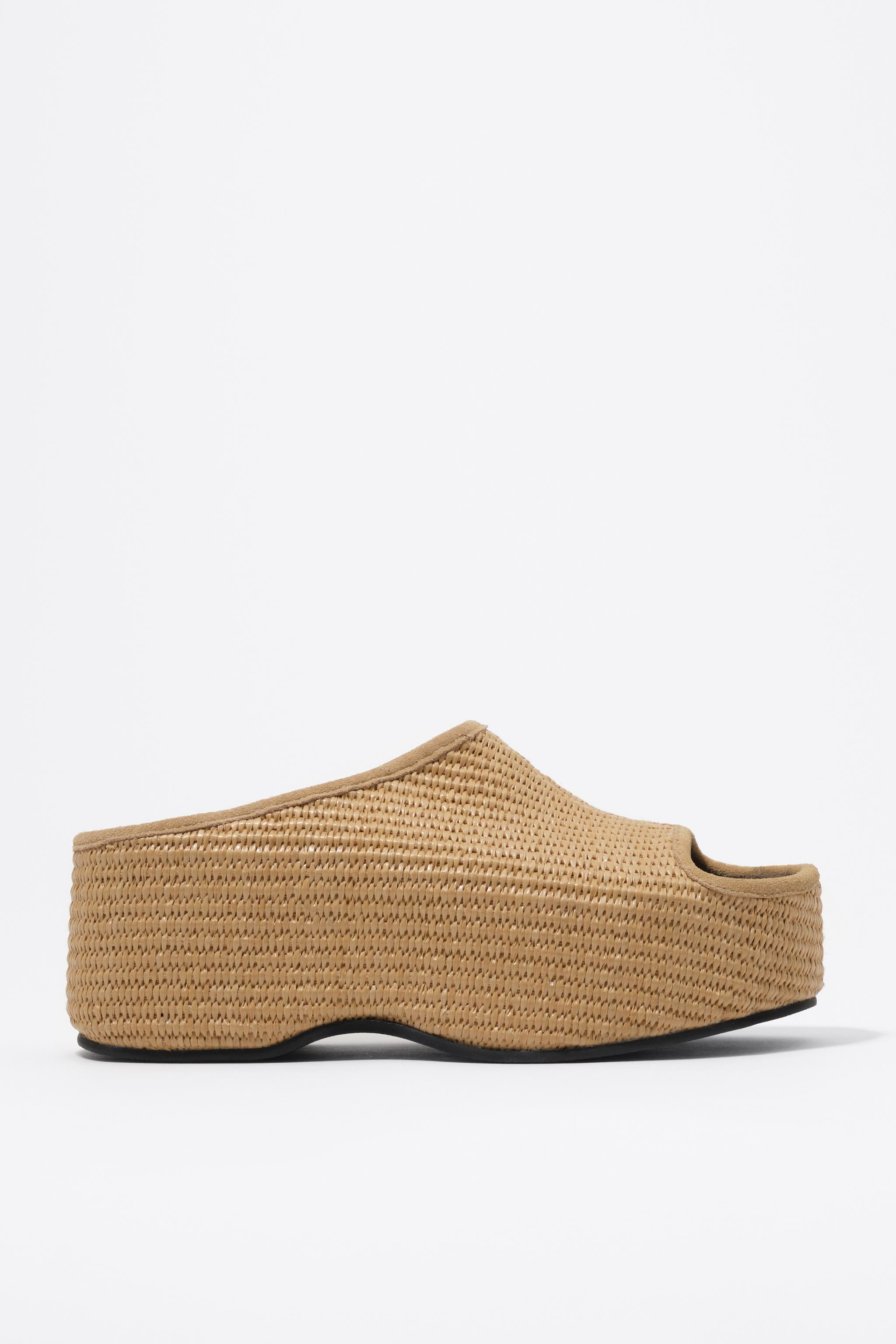 Raffia Platform Sandal, Main, color, NATURAL
