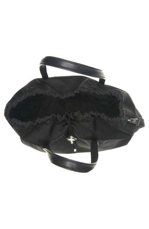 Moncler New Trick Drawstring Tote In Black
