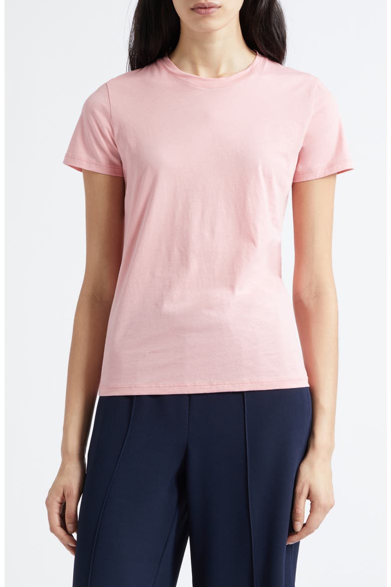 Essential Crewneck Pima Cotton T-Shirt, Main, color, LOTUS PINK