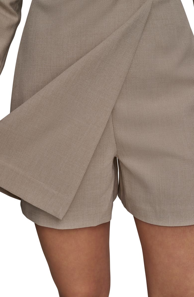 Donna Karan New York Long Sleeve Romper, Alternate, color, Sand