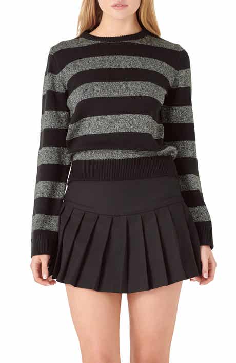 Metallic Stripe Sweater