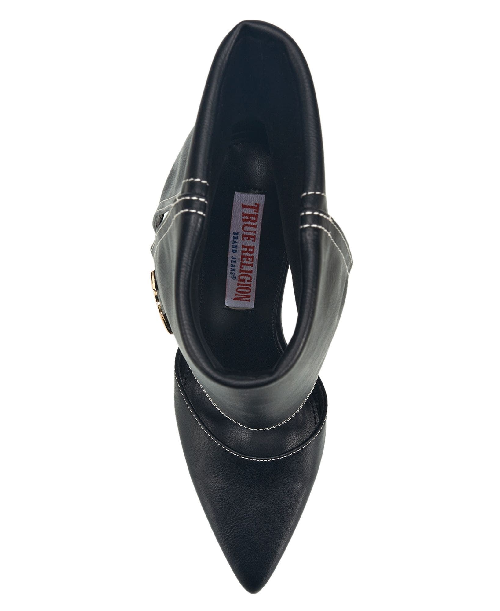 Her Foldover Cuff Heel, Alternate, color, Black