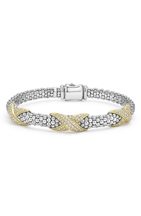 Embrace Pavé Diamond Station Bracelet