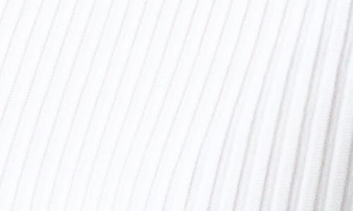 Akris Sheer Stripe Silk & Cotton Blend Sweater Dress In White