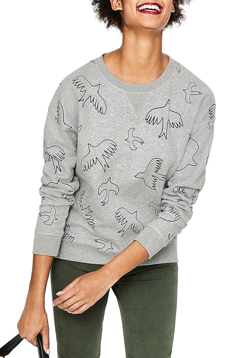 Boden Arabella Drop Shoulder Sweatshirt, Main, color,