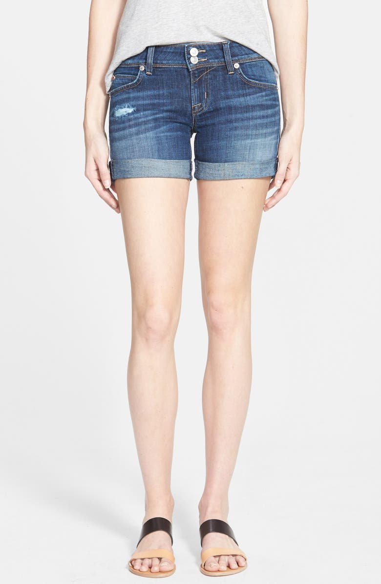 Hudson Jeans 'Croxley' Cuffed Denim Shorts, Main, color, 