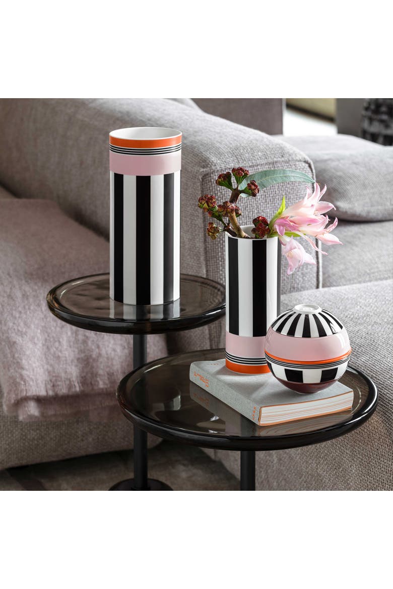 Memphis Home Vase Large, Alternate, color, White