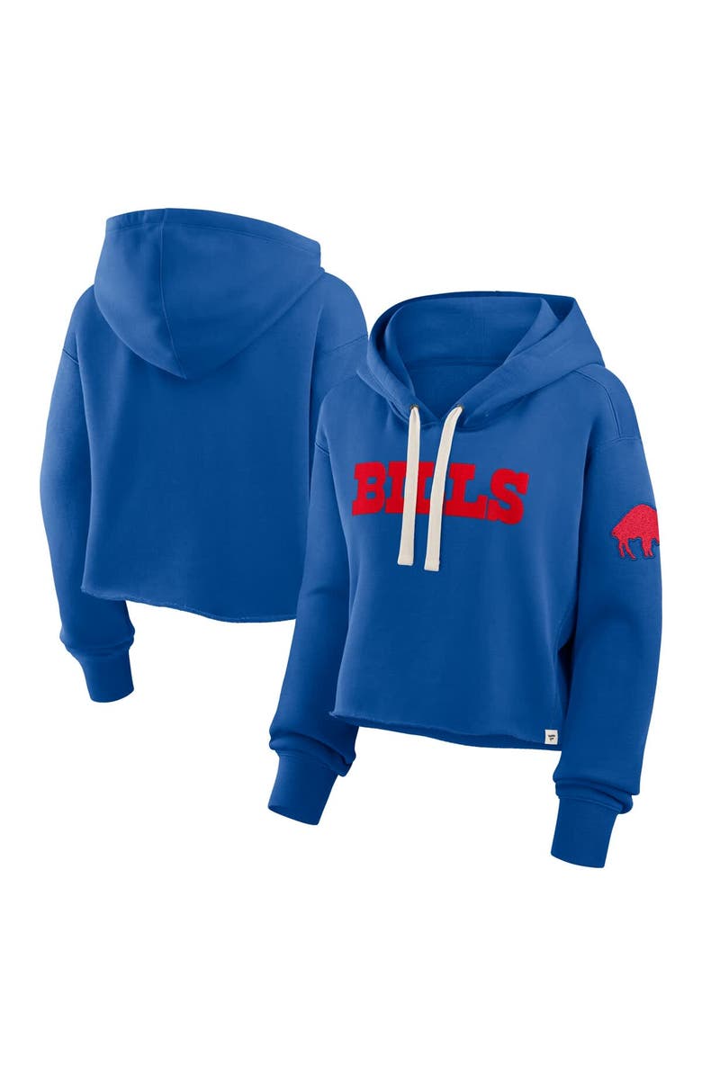 FANATICS Women's Fanatics Royal Buffalo Bills Oversized Hometown Heritage Cropped Hoodie, Main, color, Royal
