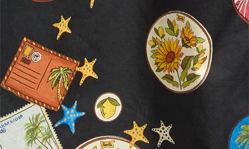 Farm Rio Trip Souvenir Print Cotton Skirt