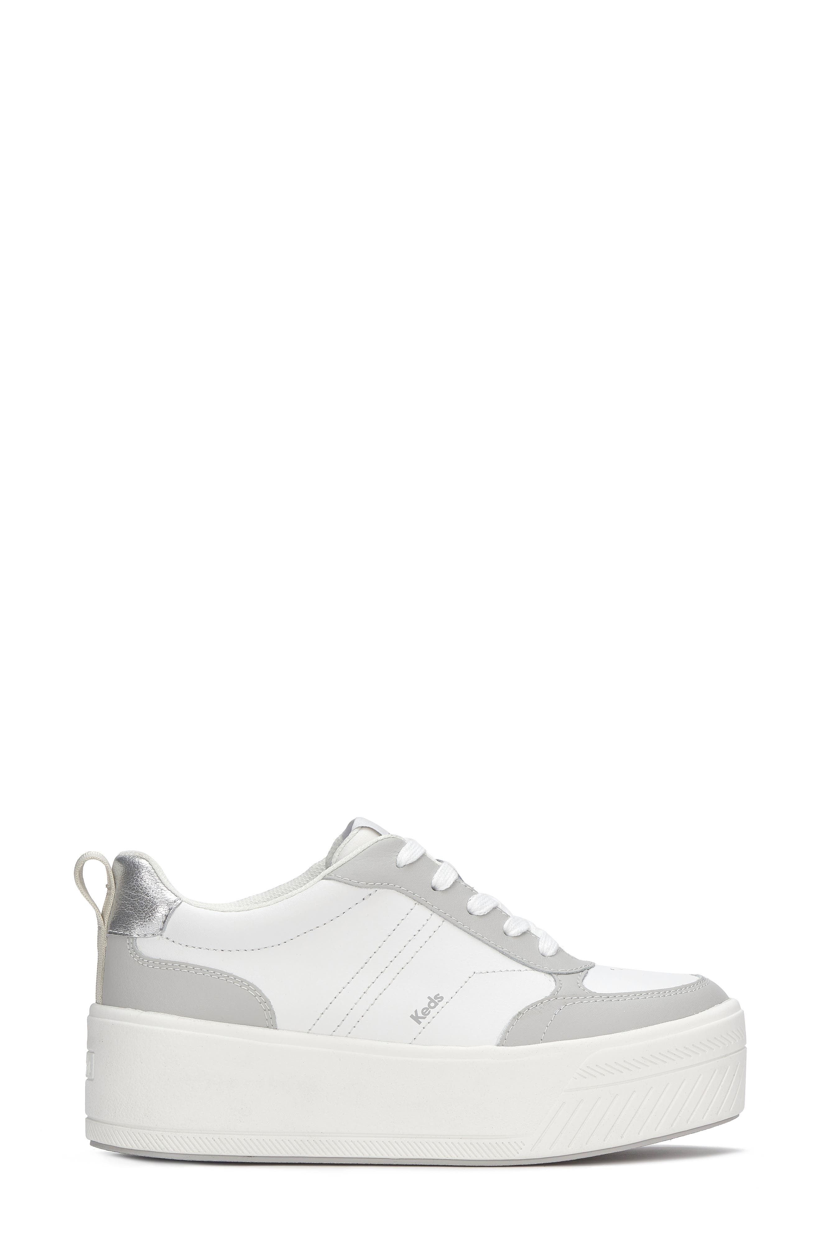Sky II Platform Sneaker, Alternate, color, KEDS WHITE/ LIGHT