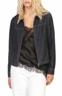 Zip Front Denim Barn Jacket