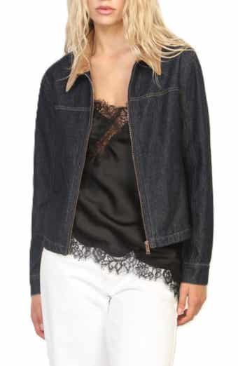 Zip Front Denim Barn Jacket